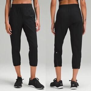 Lululemon Women's Adapted State Jogger High Rise Training Pant Black Ankle Zip 6